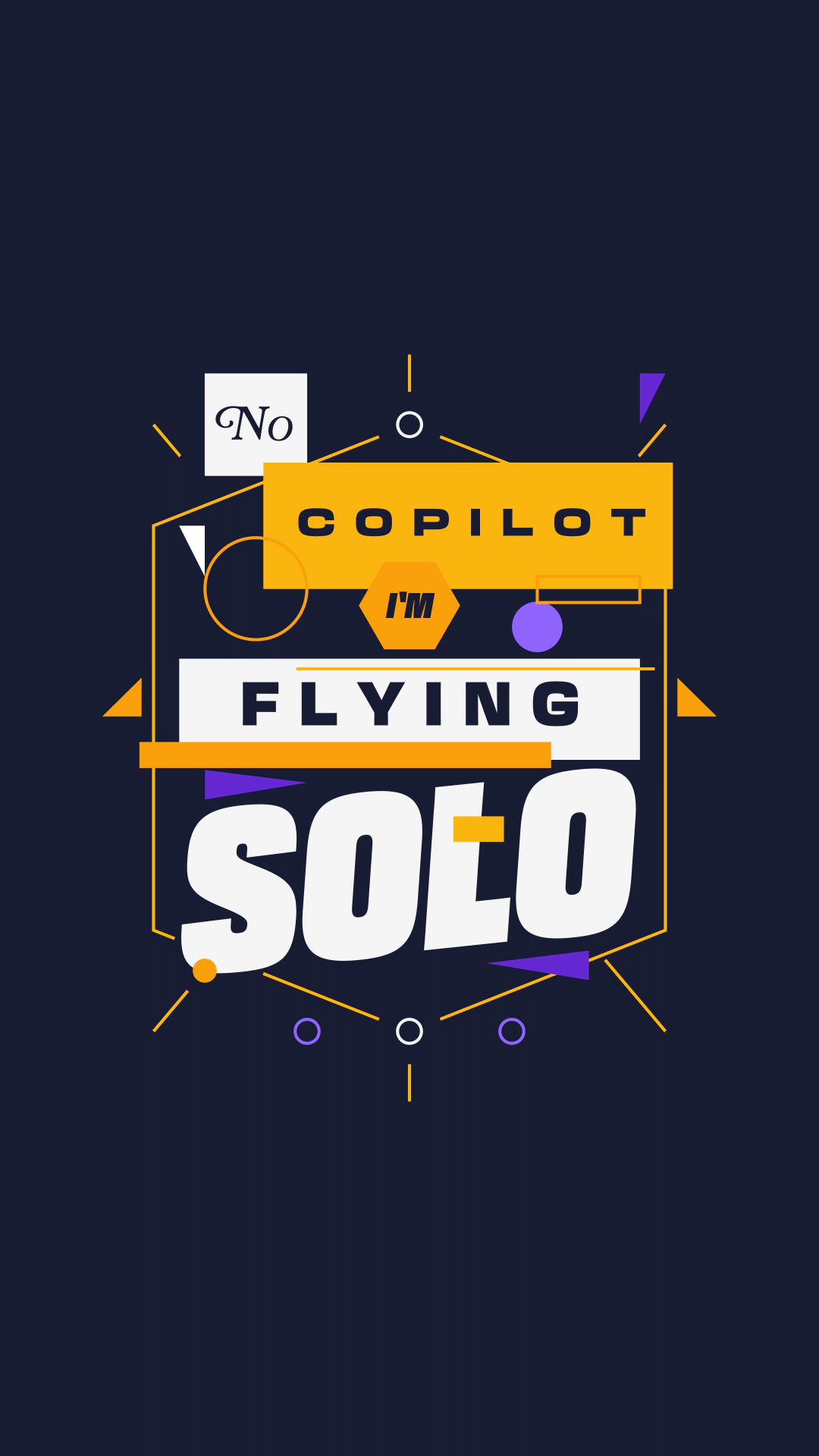 No Copilot — No Copilot I'm Flying Solo